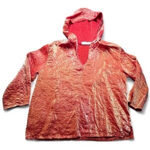 Cut Loose iridescent Rust Hoodie, M